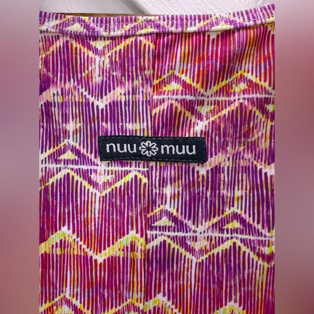 Nuu Muu Classic Keyhole Original Exercise Dress Pink Geometric Size 3X - Picture 4 of 9